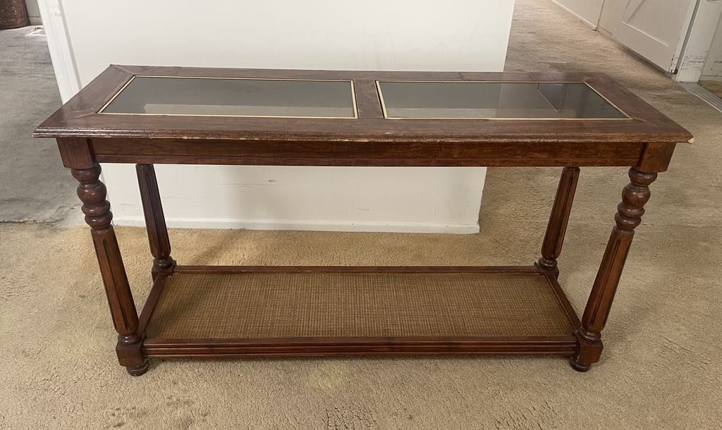 Console Table Glass Top