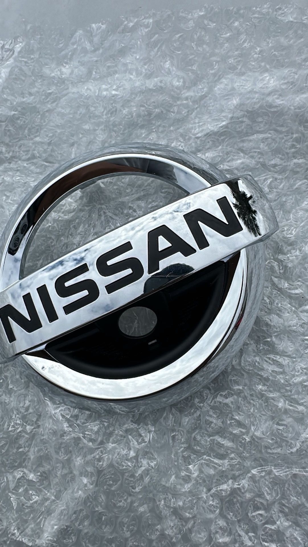 NEW Nissan Emblem Cut Out With Camera Hole