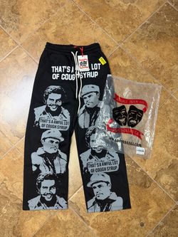 That’s a awful lot of cough syrup pants, S/M/L/XL, new