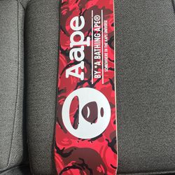 Red Camo Aape Skateboard Deck