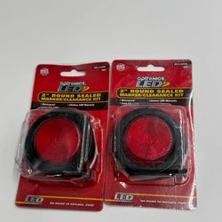 Optronics MCL56RK 2” Red LED Marker Clearance Trailer Lights Lot of 2