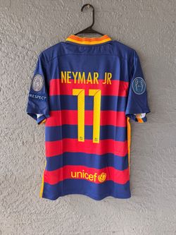 Neymar Jr Barcelona 2015-16 Champions League Home Jersey