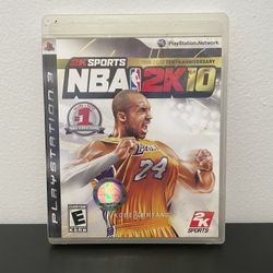 NBA 2K10 PS3 PlayStation 3 Like New Kobe Bryant 10th Anniversary Edition Game