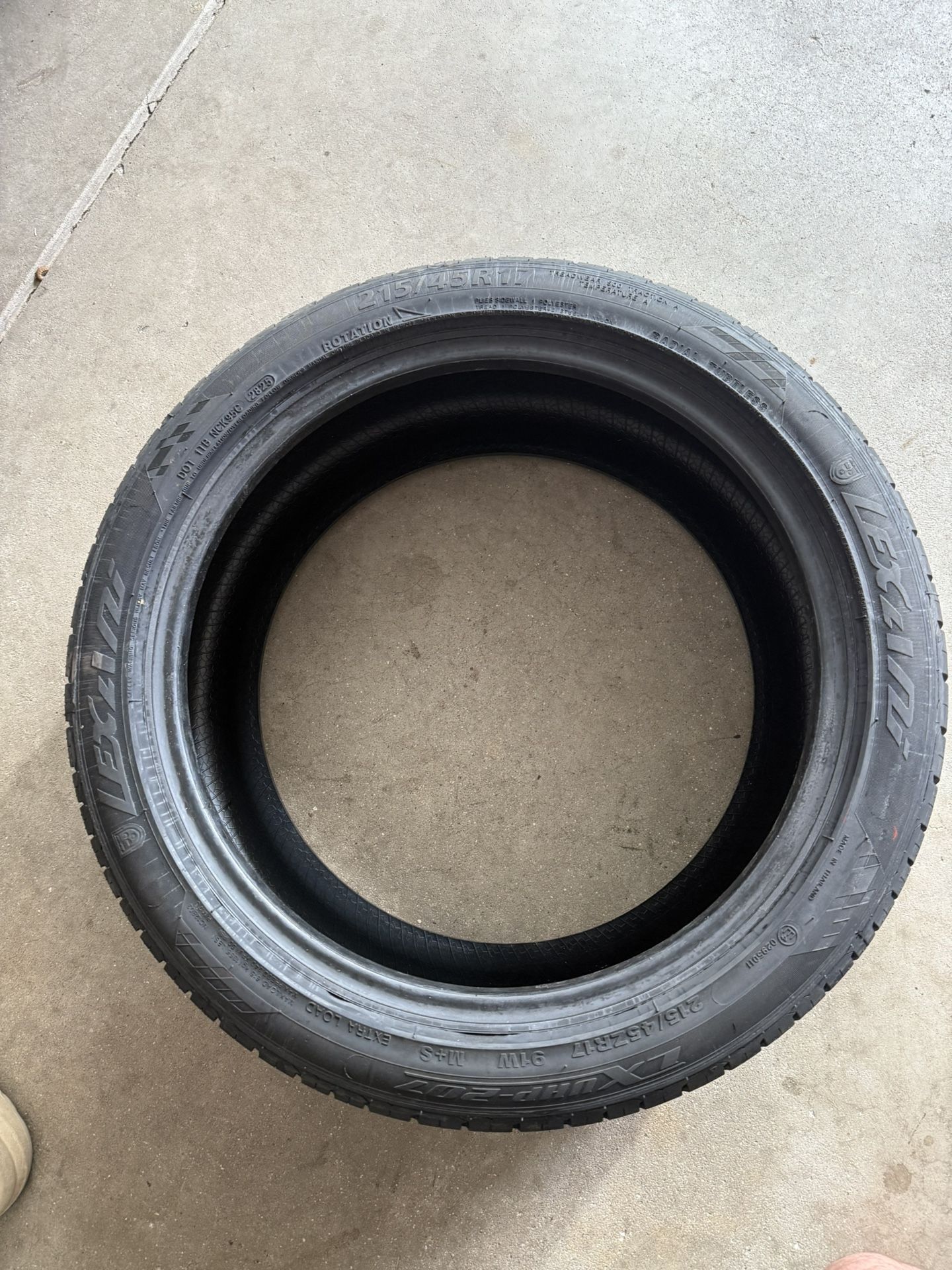 Lexani 215/45/17 Tire