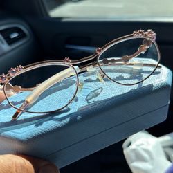 Swarovski SK1015 Glasses with Rose Gold frame