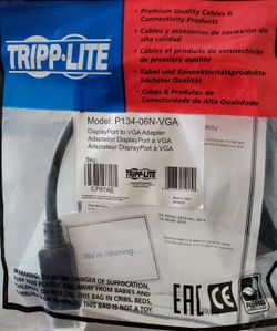 New Display Port to VGA Adapter