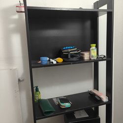 Tall black bookshelf / storage shelf in New condition.