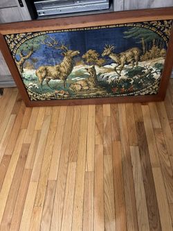 Tapestry Woven Wool Deer Hanging 
