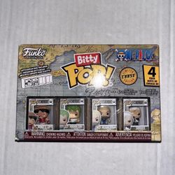 Funko Bitty Pop One Piece 4 Pack Limited Chase Edition Set 1