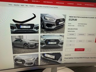 Audi RS5 front spliters New!!