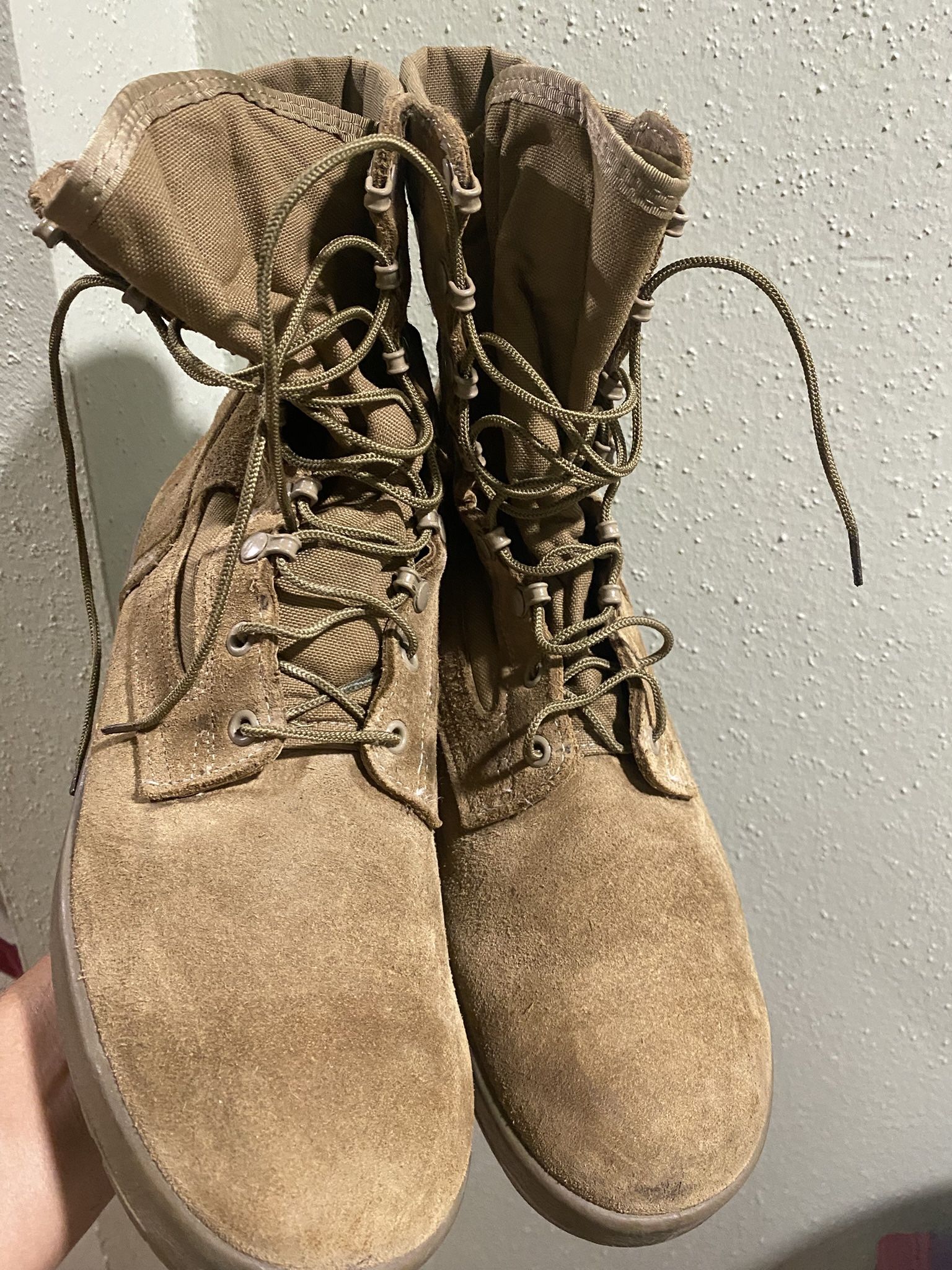 McRae Marine Hot Weather Made In USA Mens Size 12 Brown Wide Tactical Boots