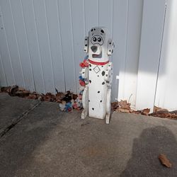 Outdoor Decorative Dog Spot/ Wooden/ Hand Made And Hand Painted 