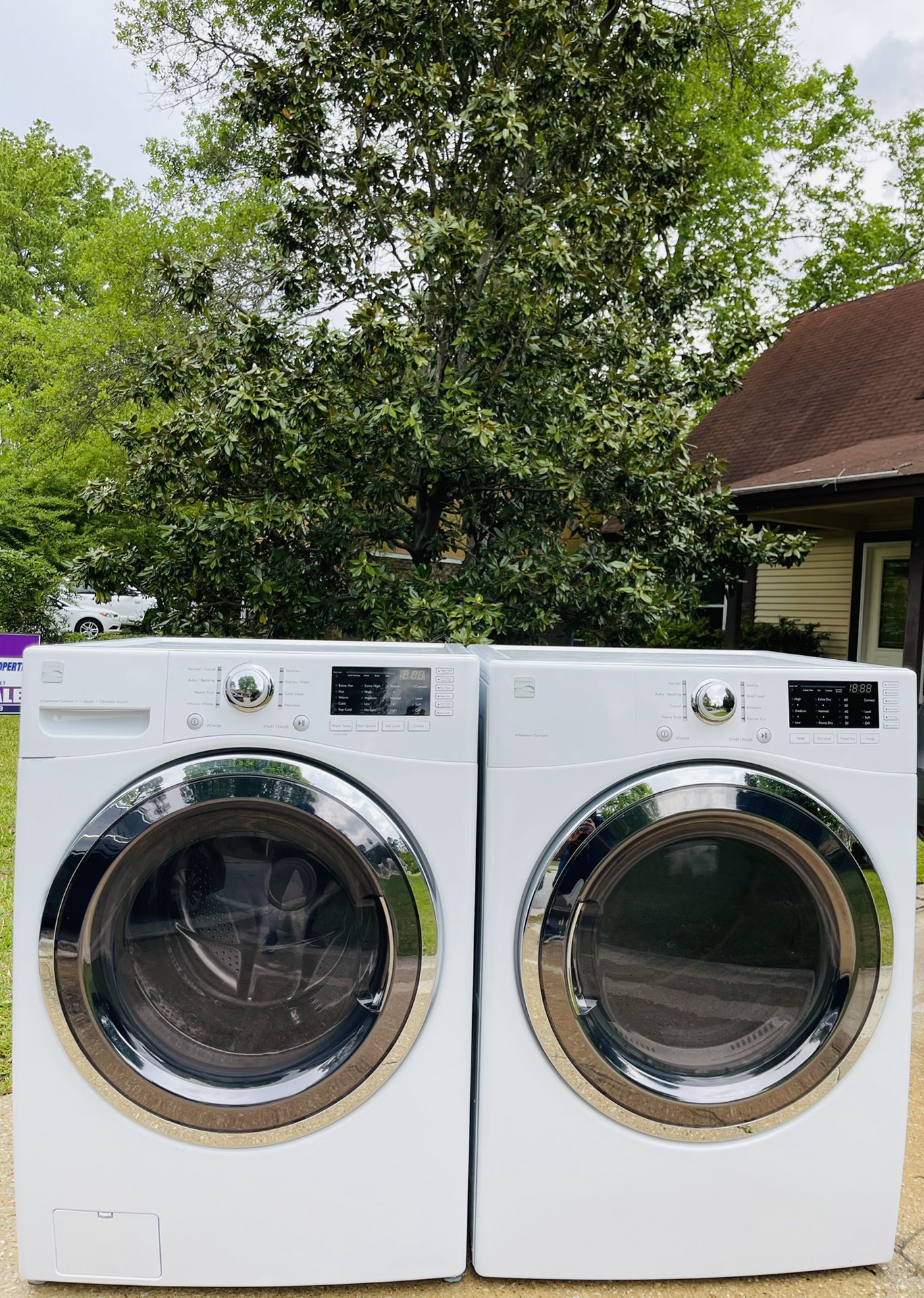 Barely🌊 Brand New Matching Kenmore Frontloader Washer and Dryer Set Available 🌊
