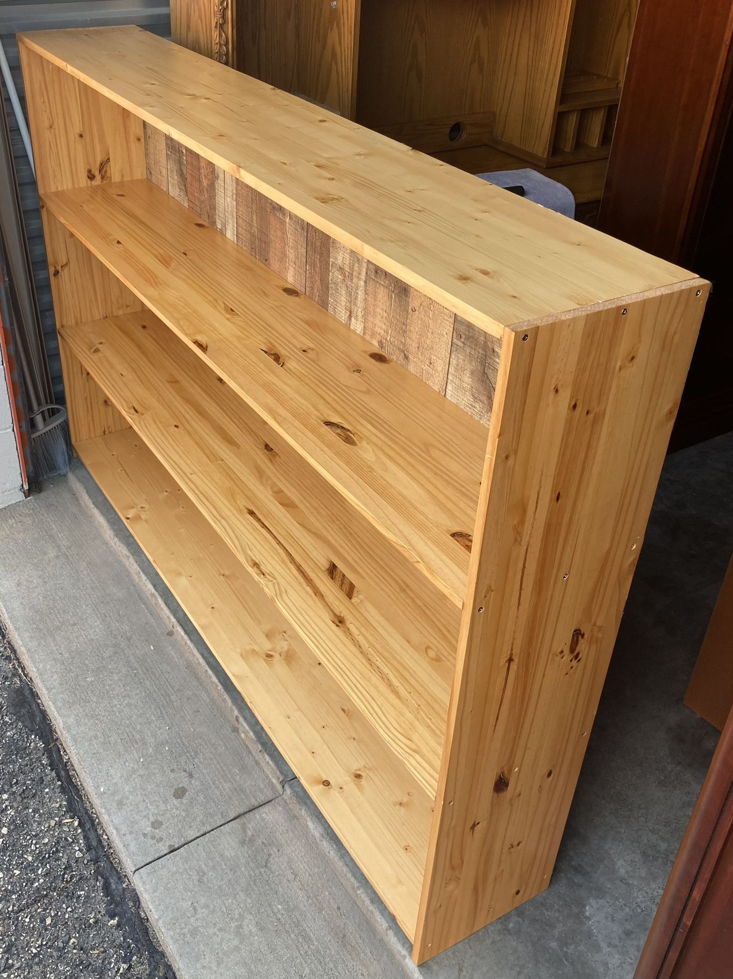 6’ X 4’ Solid Pine Bookcase Storage Display Shelving