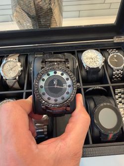 TechnoMarine KC Black Diamond Watch | Mother of Pearl Dial