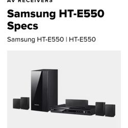 Samsung AV Receiver surround Sound Wired