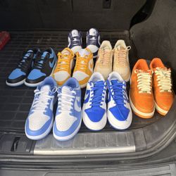 5 Jordan Dunks And 2 Air Forces