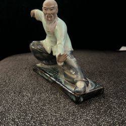 Kung Fu Master Sensei Mudman Figurine Ceramic Karate Tai Chi
