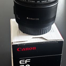 Canon 50mm D/1.8 ll Lens