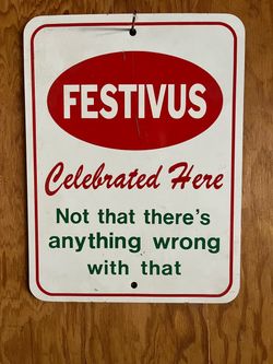 Seinfeld Festivus Metal Sign