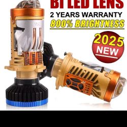 H4 Led Bulbs Extremely Bright 3 Colors New 