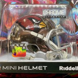 ARIZONA CARDINALS RIDDELL SPEED CHROME 2018 MINI HELMET NEW IN BOX