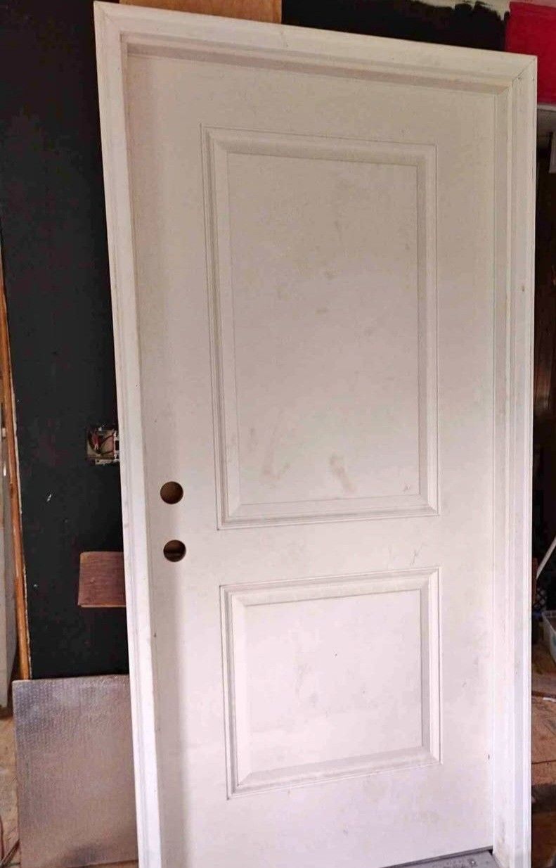 New Energy White Front Doors