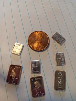 7 grams of silver bars