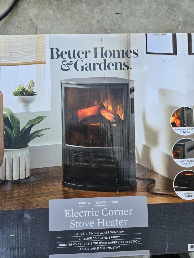 Better Homes & Gardens Electric Corner Stove Heater