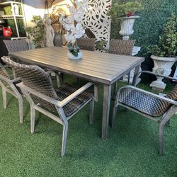 🌴🌴 Beautiful 7-piece wicker patio set of very good quality from Costco