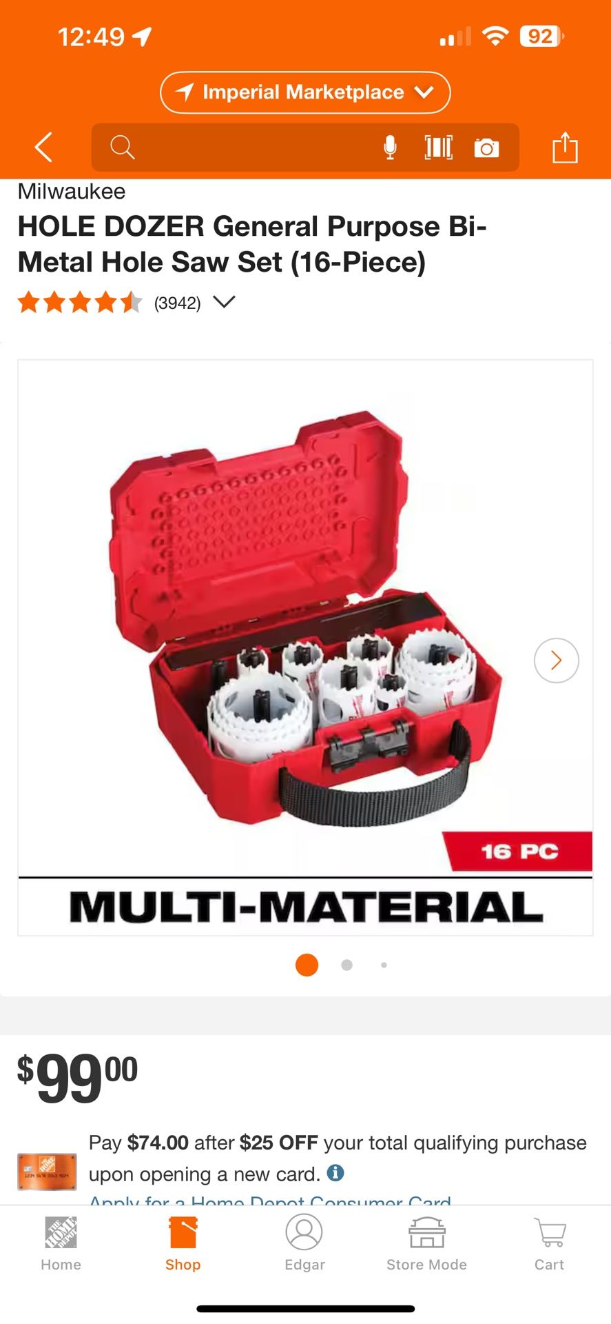 New HOLE DOZER General Purpose Bi-Metal Hole Saw Set (16-Piece)