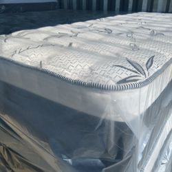 Eking Or Caliking Mattress Only 14 Inch High Bamboo Pillow Top And Orthopedic Brand New 