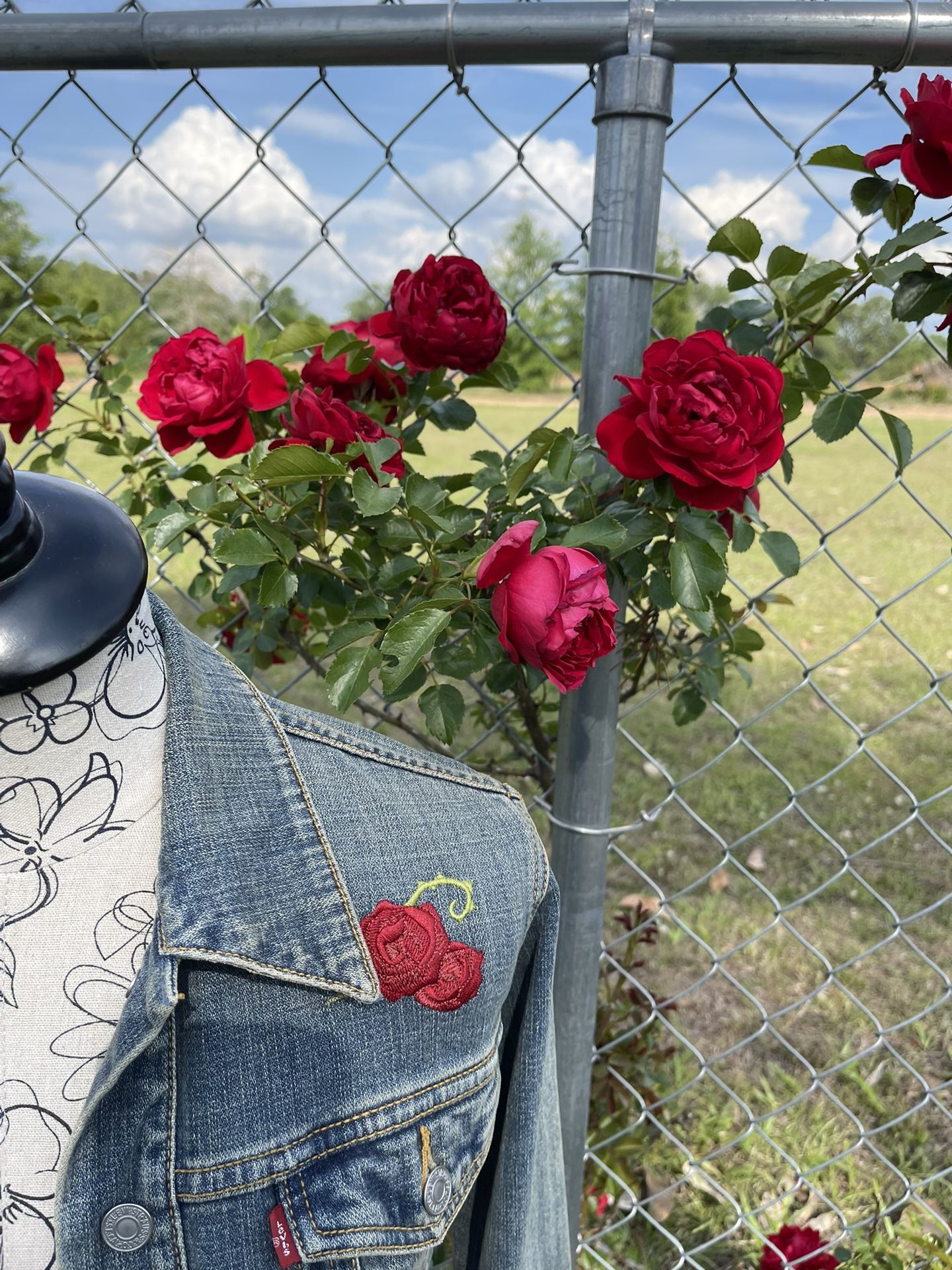 Custom Embroidered Ladies Levi Jacket