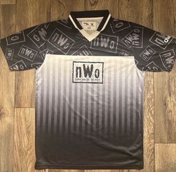 WWE WCW Chalkline Jersey Polo Shirt NWO New World Order Men's Size Medium