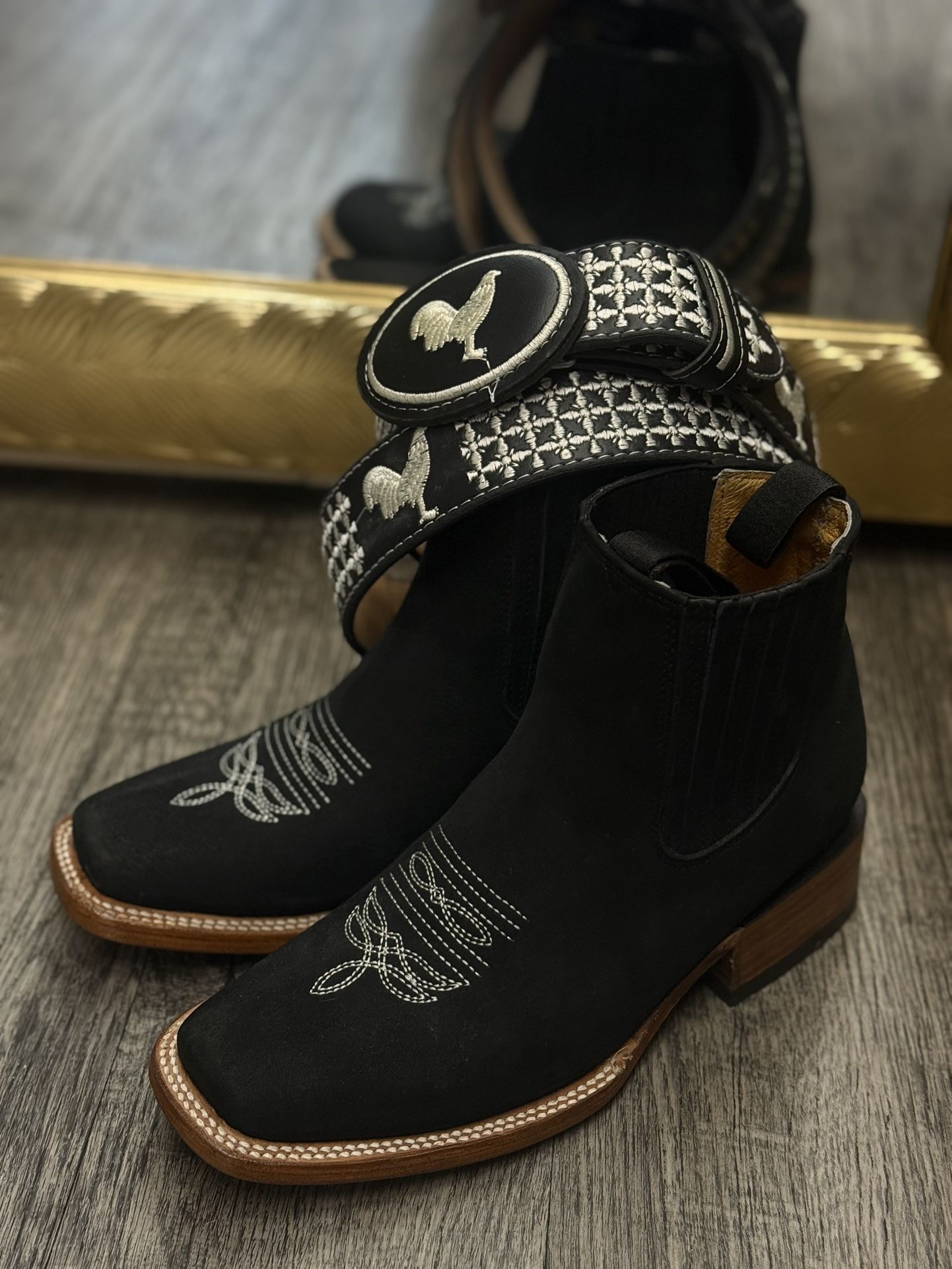 Botines Y Cinto Para Hombre