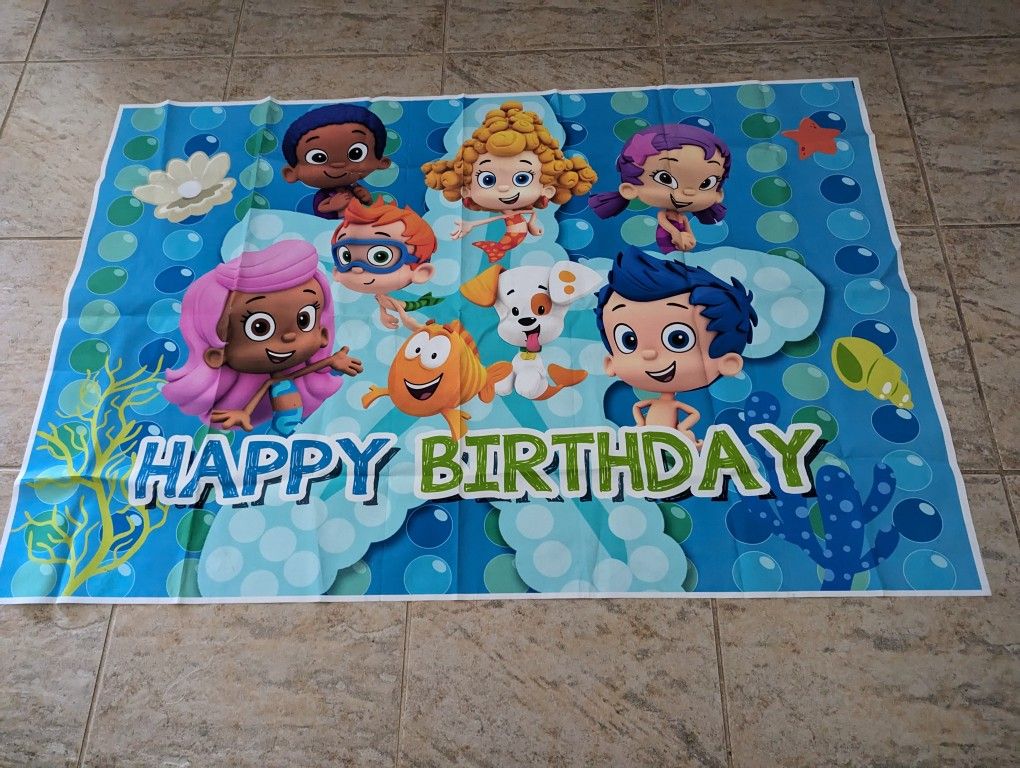 Bubble Guppies Backdrop