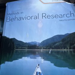 Methods In Behavioral Research 12th Ed. Cozby 