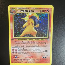 Pokemon 1st Edition Typhlosion Holo (Neo Genesis)