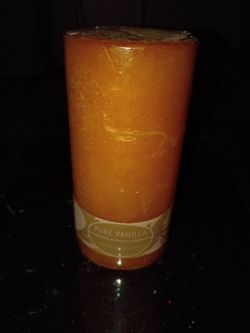 Pure Vanilla Scented Pillar Candle