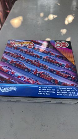Hot wheels 80 th anniversary red set