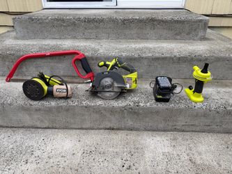 Ryobi tools and battery