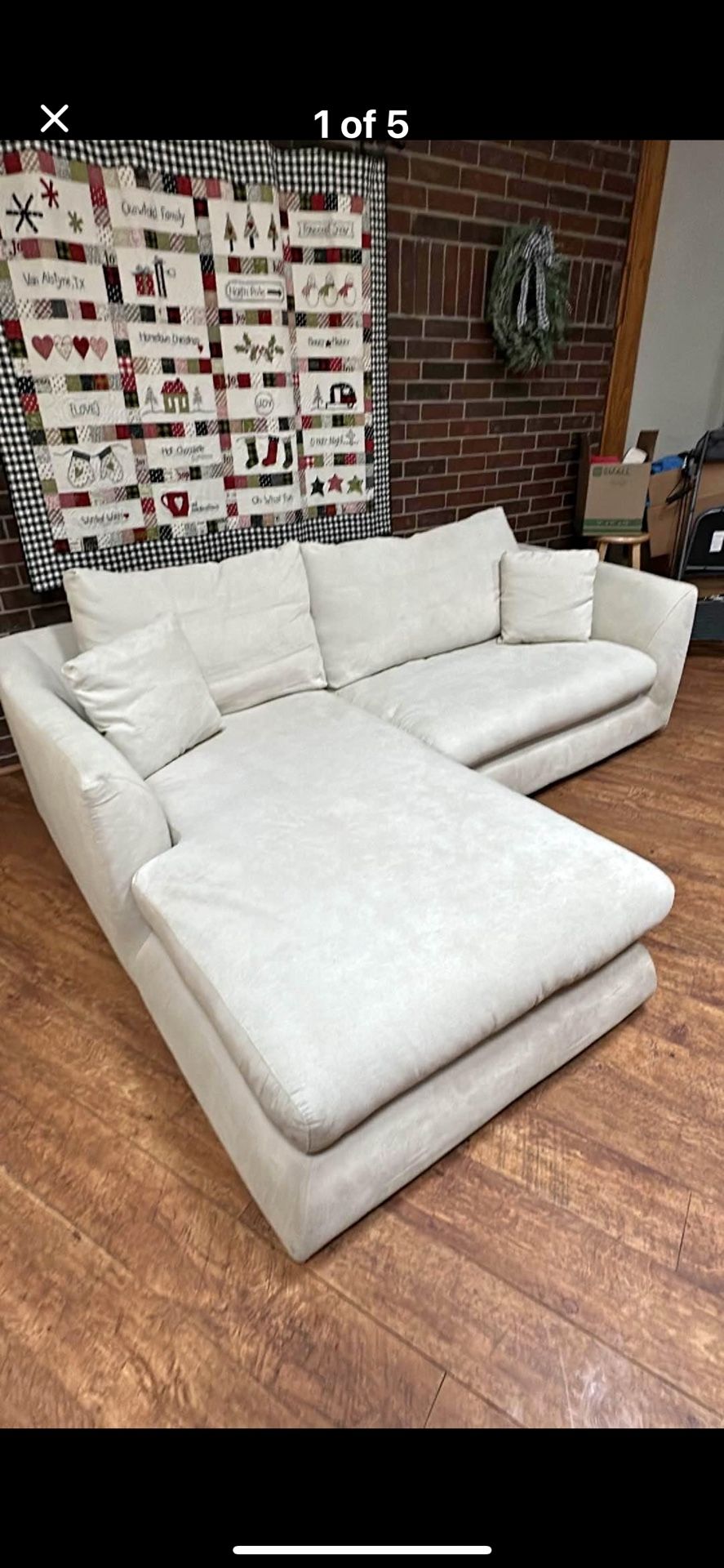 White Feather CLOUD Sectionals Available TODAY!!!