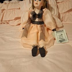 Doll Porcelain  with Certificate  (German)