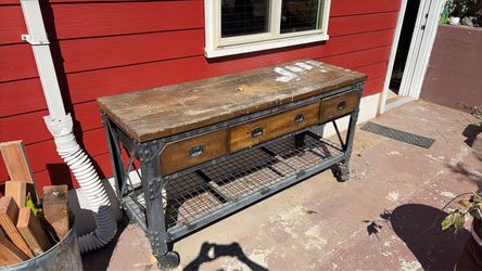 Work bench or island with drawers
