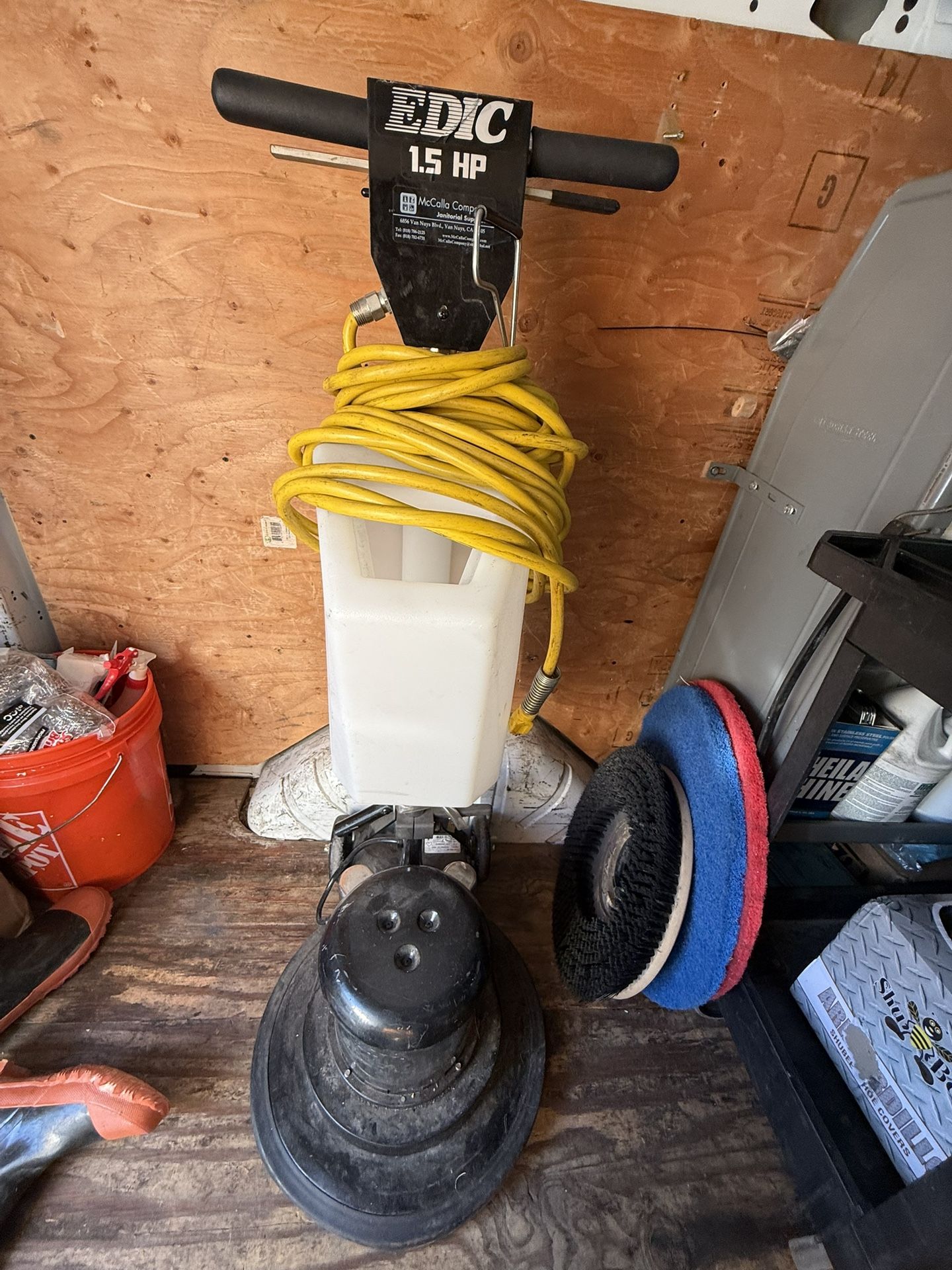 EDIC 1.5 HP Floor Scrubber Buffer Machine