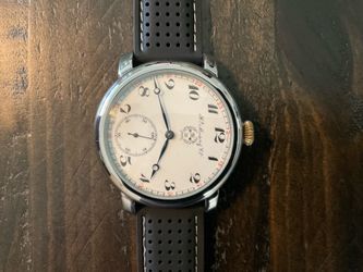 Beautiful 48mm 100 year-old pocket watch converted to a wrist watch