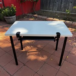 IKEA LINNMON / ADILS DESK WITH KEYBOARD TRAY AND CABLE ORGANIZER