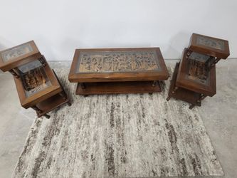 Japanese Hand Crafted coffee table set