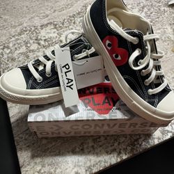 Converse x PLAY Comme des Garçons Chuck, Size 6 Us Men 8 Us Woman