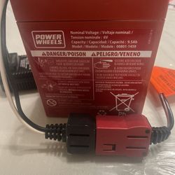 Power Wheel 6v Battery And Charger